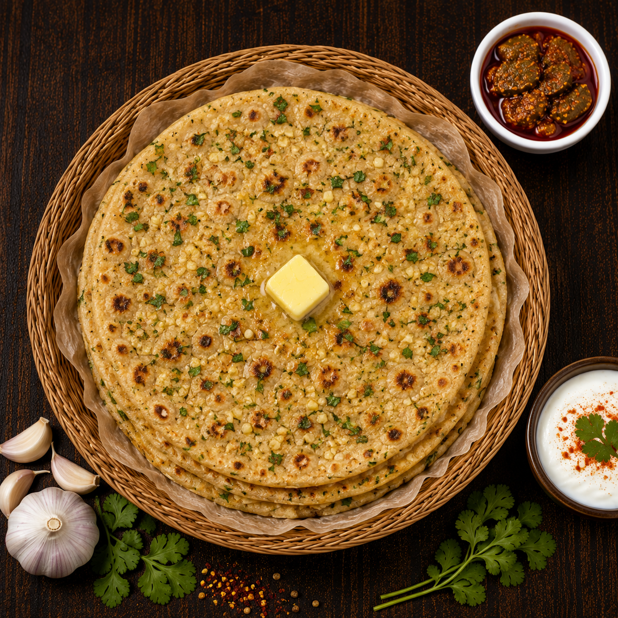 Garlic Parantha
